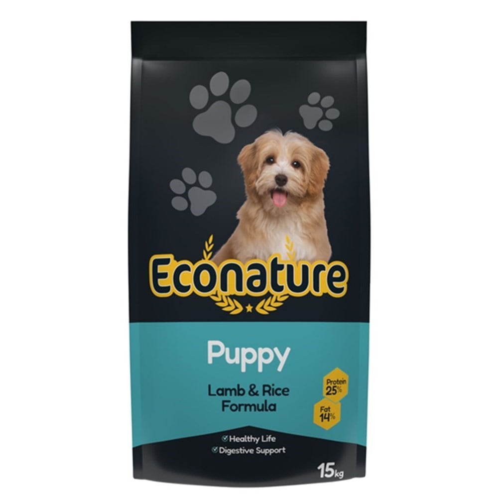 Econature Kuzu Etli Yavru Köpek Maması 15 Kg
