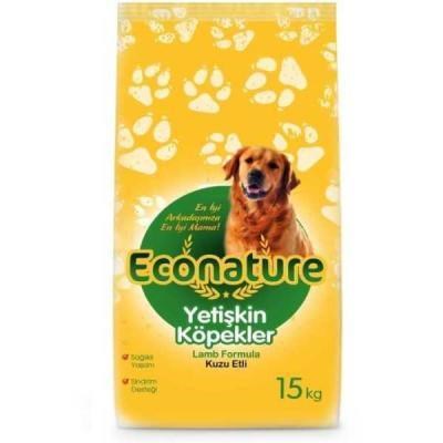 Econature Kuzu Etli Yetişkin Köpek Maması 15 Kg (Sarı Ambalaj)