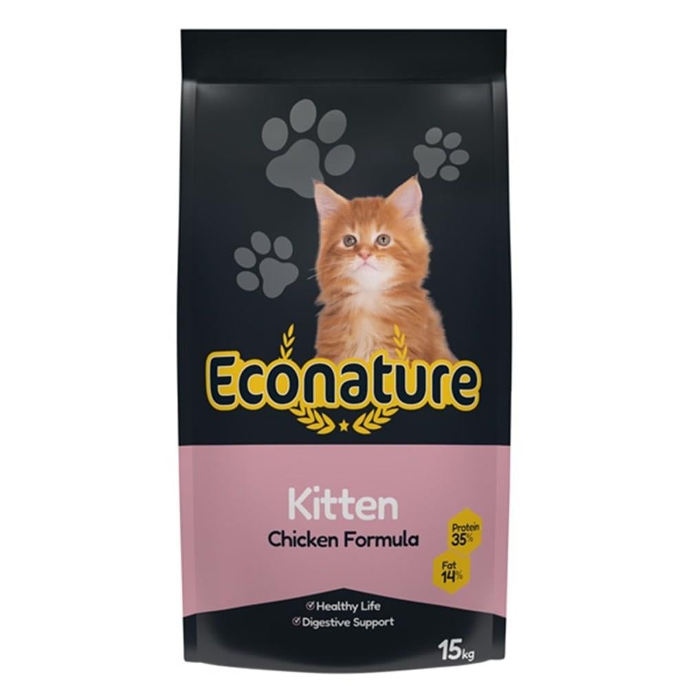 Econature Tavuk Etli Yavru Kedi Maması 15 Kg
