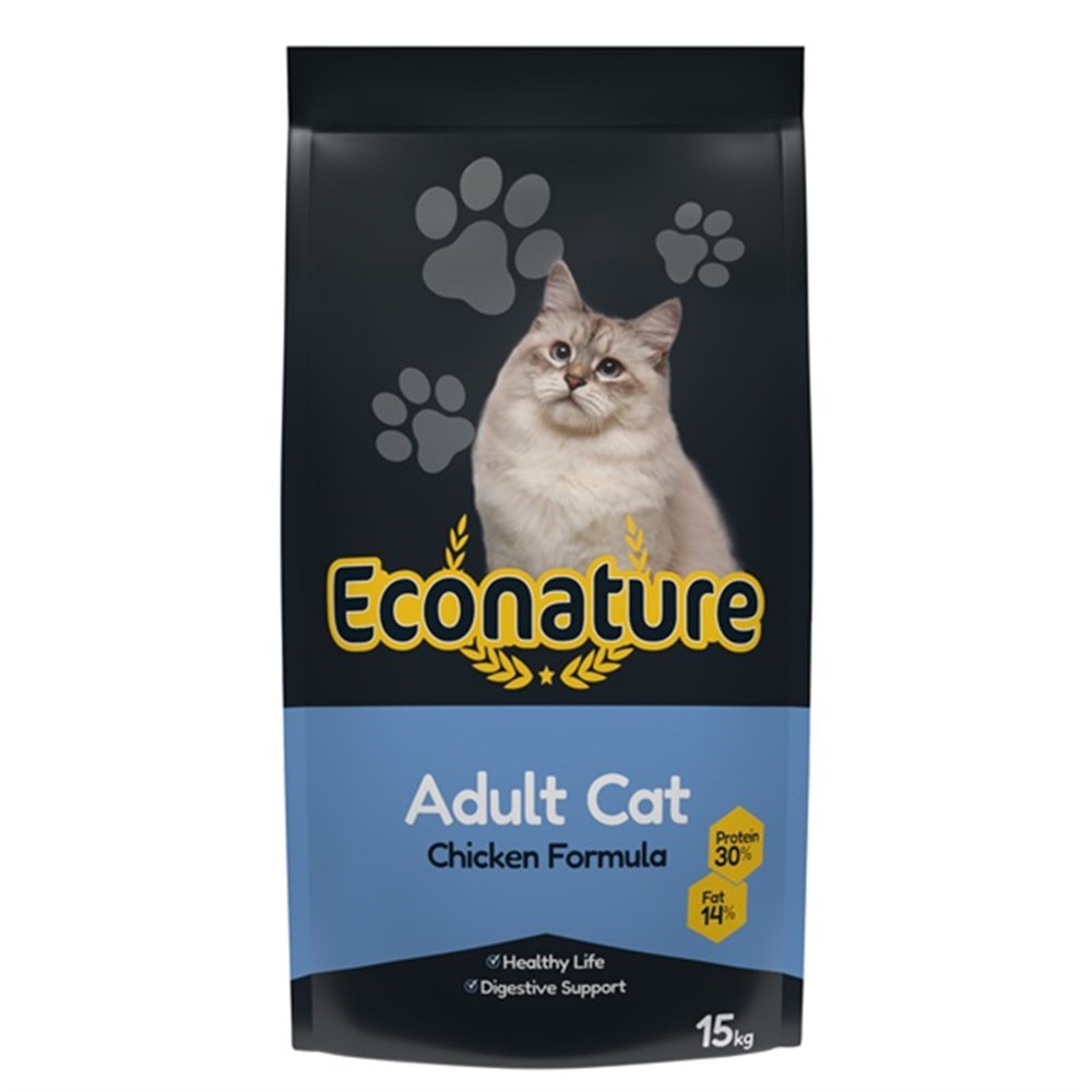 Econature Tavuk Etli Yetişkin Kedi Maması 15 Kg