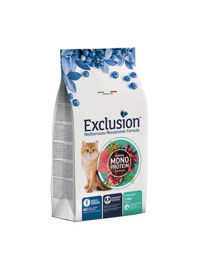 Exclusion Monoprotein Ton Balıklı ve Narlı Düşük Tahıllı Kısırlaştırılmış Kedi Maması 12 Kg
