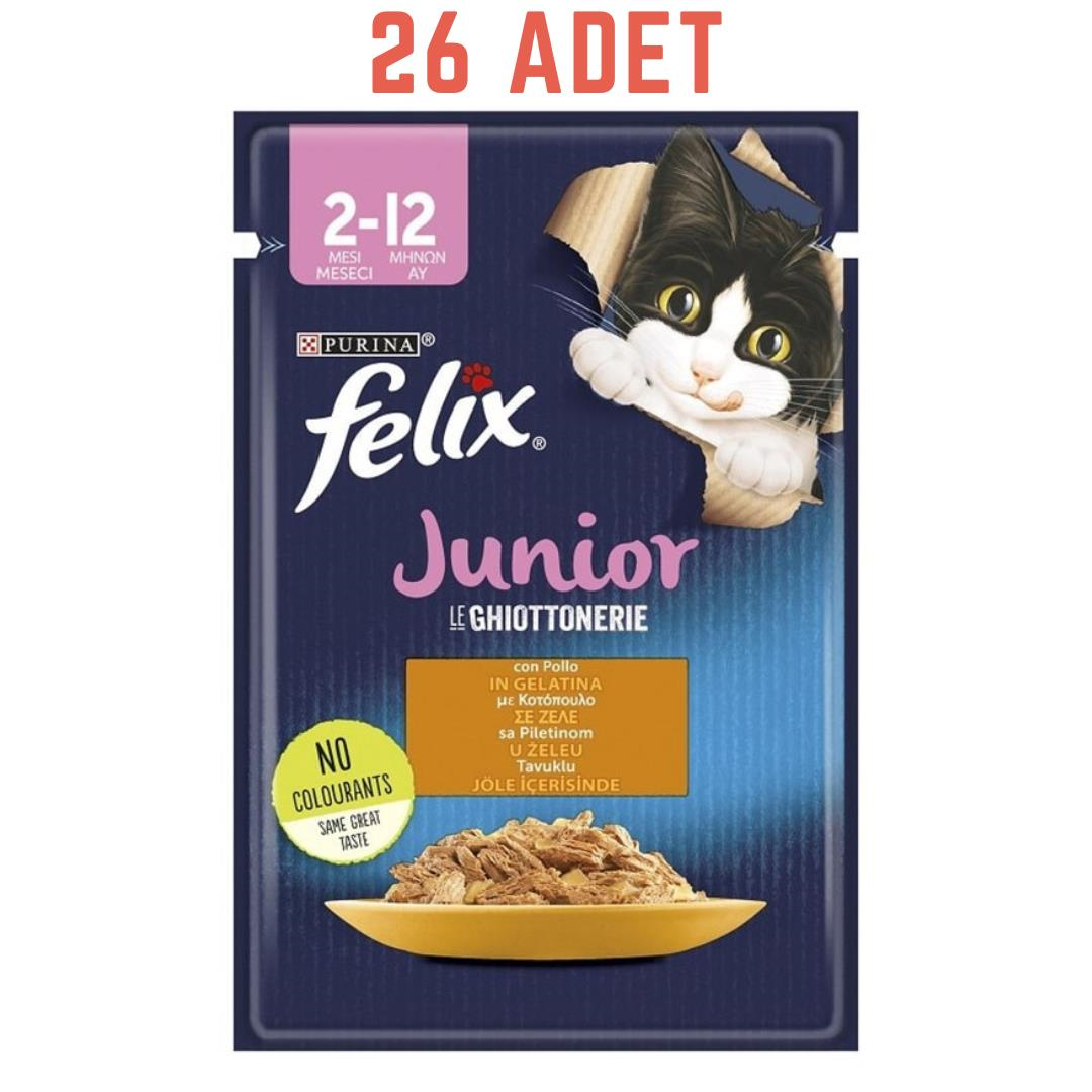 Felix Tavuklu Yavru Kedi Konservesi 85 Gr (26 Adet)