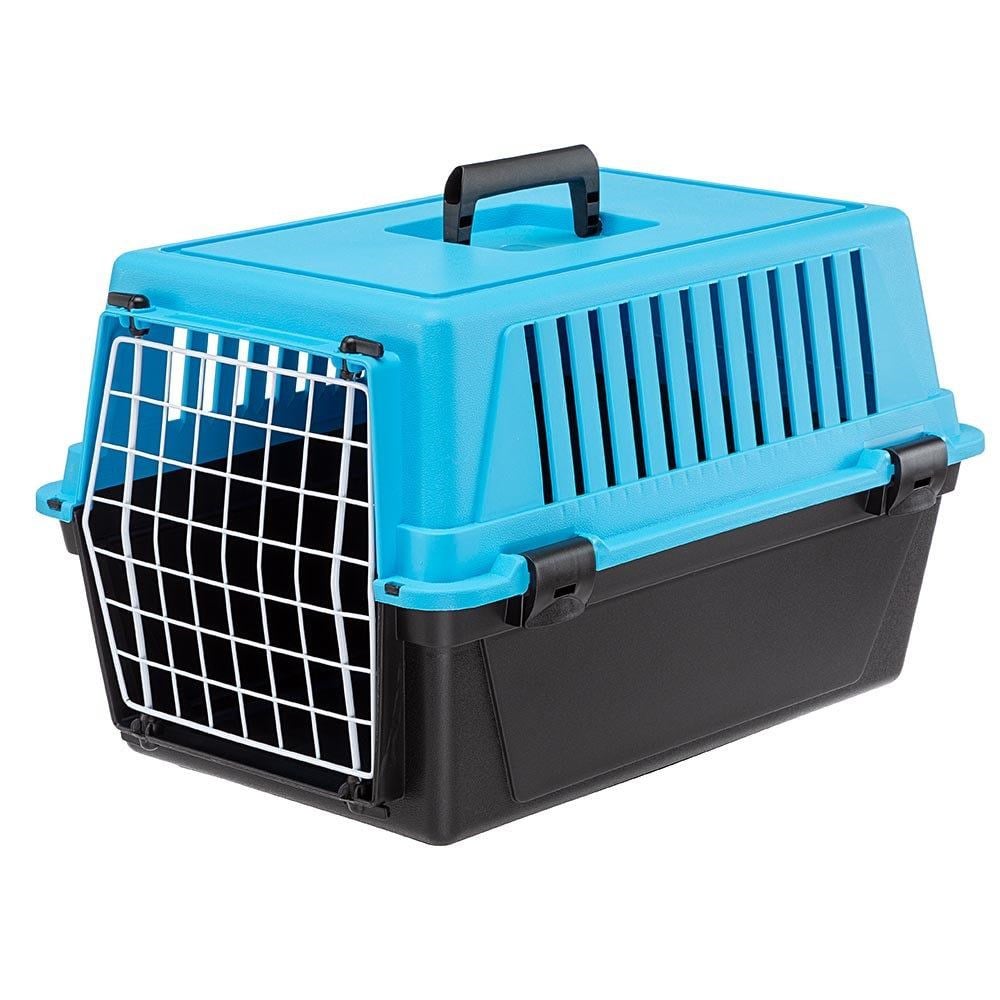Ferplast Atlas 10 Kedi Köpek Taşıma Kafesi Siyah-Mavi