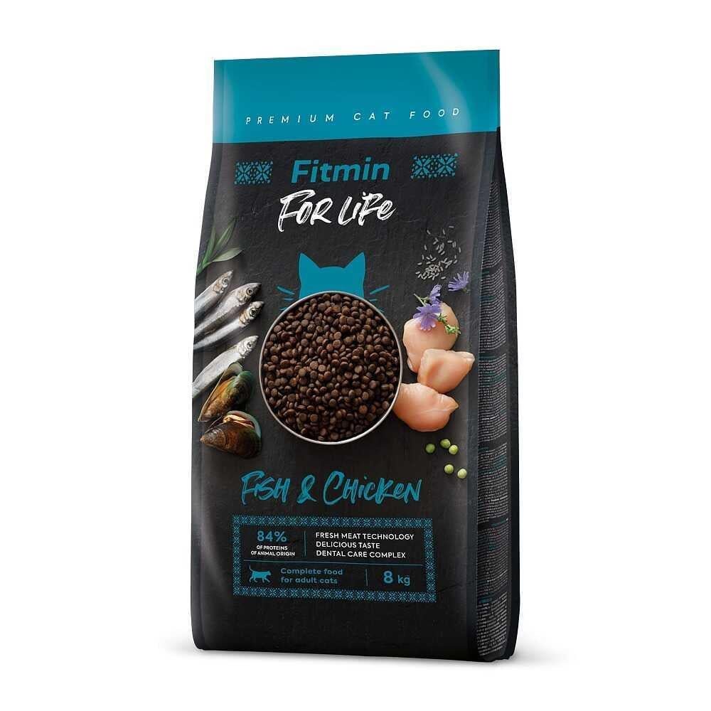 Fitmin For Life Balıklı ve Tavuklu Yetişkin Kedi Maması 1,8 Kg
