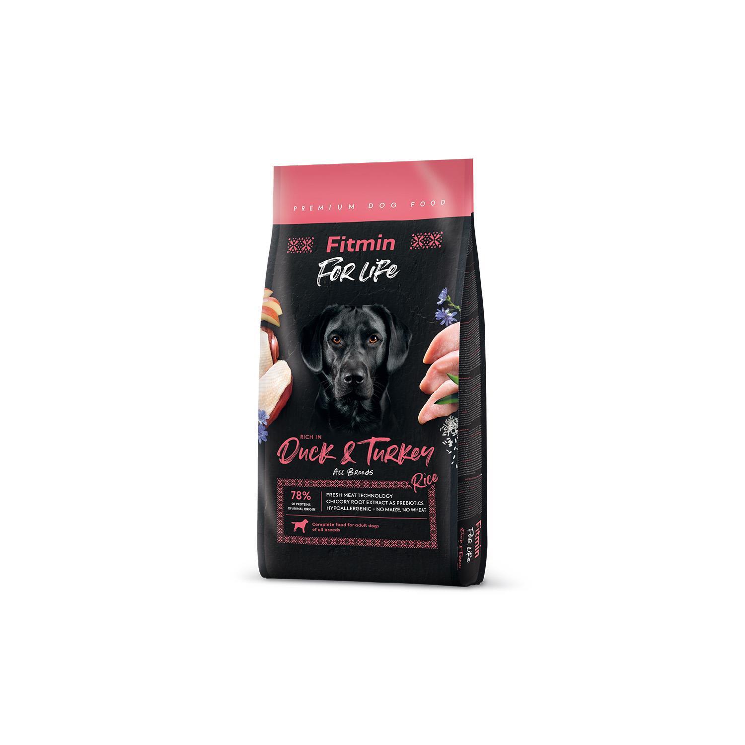 Fitmin For Life Duck & Turkey Ördek ve Hindi Etli Yetişkin Köpek Maması 12 Kg