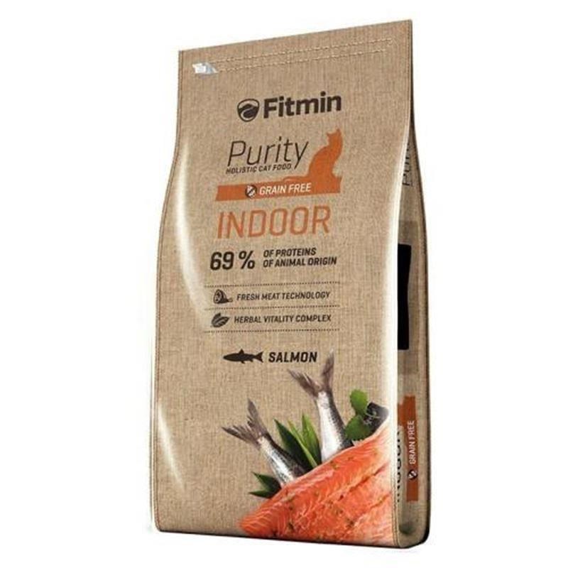 Fitmin Purity Indoor Somonlu Tahılsız Yetişkin Kedi Maması 10 Kg