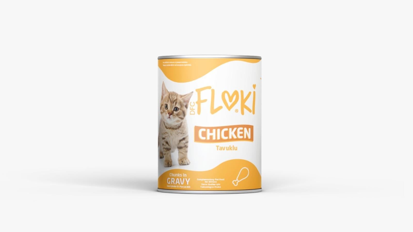 Floki Tavuklu Yavru Kedi Konservesi 400 Gr