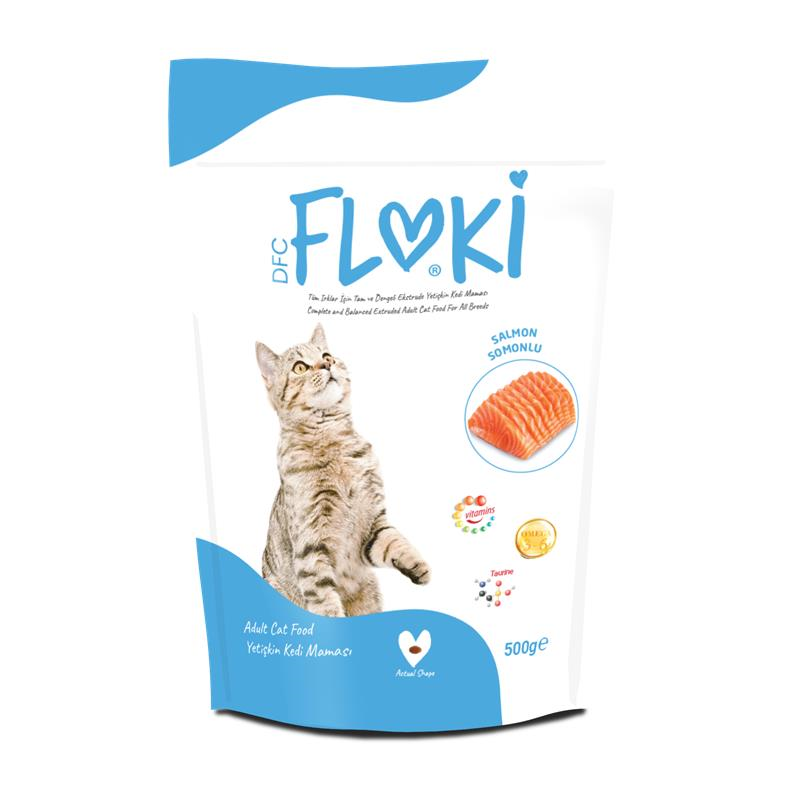 Floki Yetişkin Kedi Maması Somonlu 500 Gr