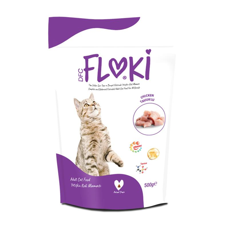 Floki Yetişkin Kedi Maması Tavuklu 500 Gr