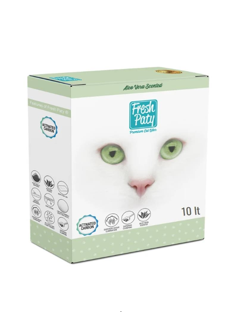 Fresh Paty Aktif Carbon Aloe Vera Kokulu Kedi Kumu 10 Lt