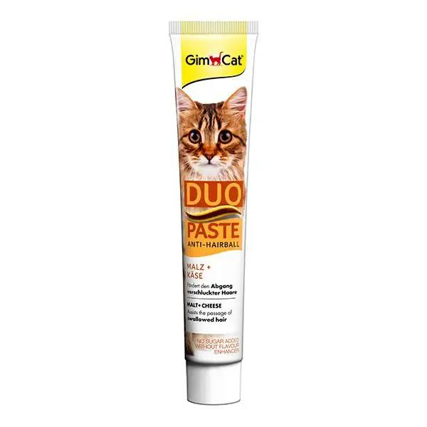 GimCat Duo Anti-Hairball Tüy Sağlığı için Peynirli Kedi Macunu 50 Gr