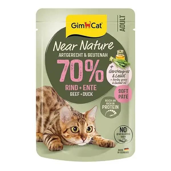 GimCat Near Nature Ezme Sığır Etli ve Ördekli Yetişkin Kedi Konservesi 85 Gr
