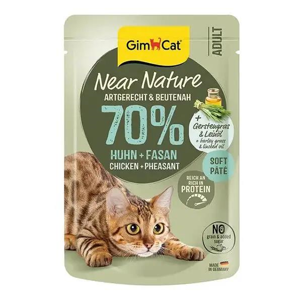 GimCat Near Nature Ezme Tavuklu ve Sülün Etli Yetişkin Kedi Konservesi 85 Gr