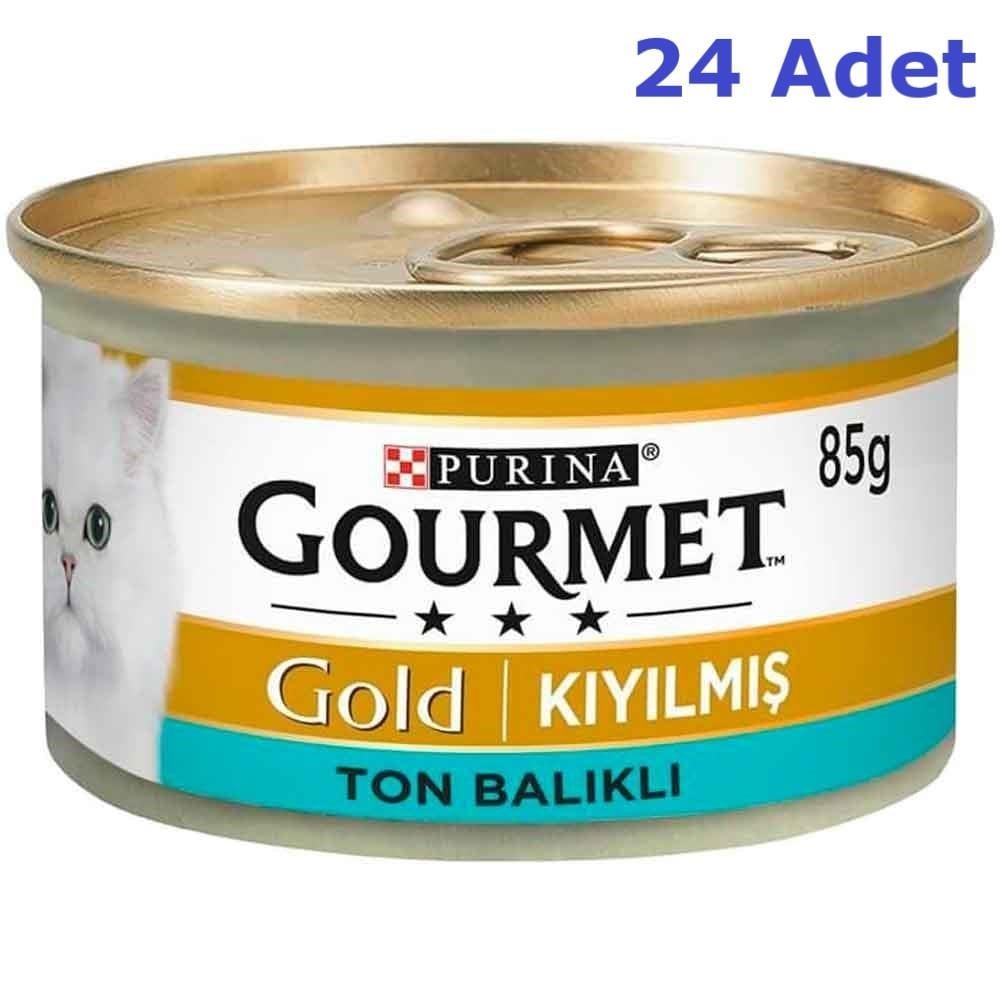 Gourmet Gold Kıyılmış Ton Balıklı Konserve Kedi Maması 85 Gr (24 Adet)