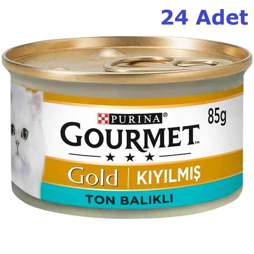 Gourmet Gold Kıyılmış Ton Balıklı Konserve Kedi Maması 85 Gr (24 Adet)