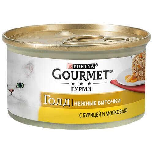 Gourmet Gold Savoury Cake Tavuk ve Havuçlu Konserve Kedi Maması 85 Gr