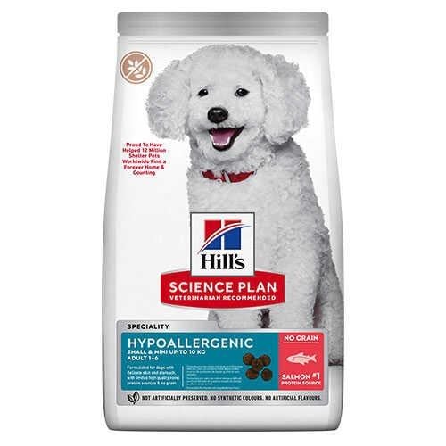 Hill's SCIENCE PLAN Hypoallergenic Somonlu Küçük Irk Yetişkin Köpek Maması 6 Kg