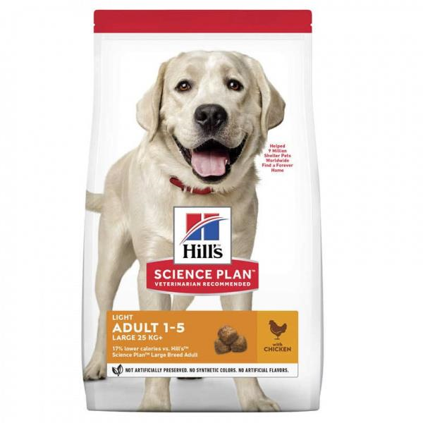 Hill's SCIENCE PLAN Light Büyük Irk Tavuklu Yetişkin Köpek Maması 14 Kg
