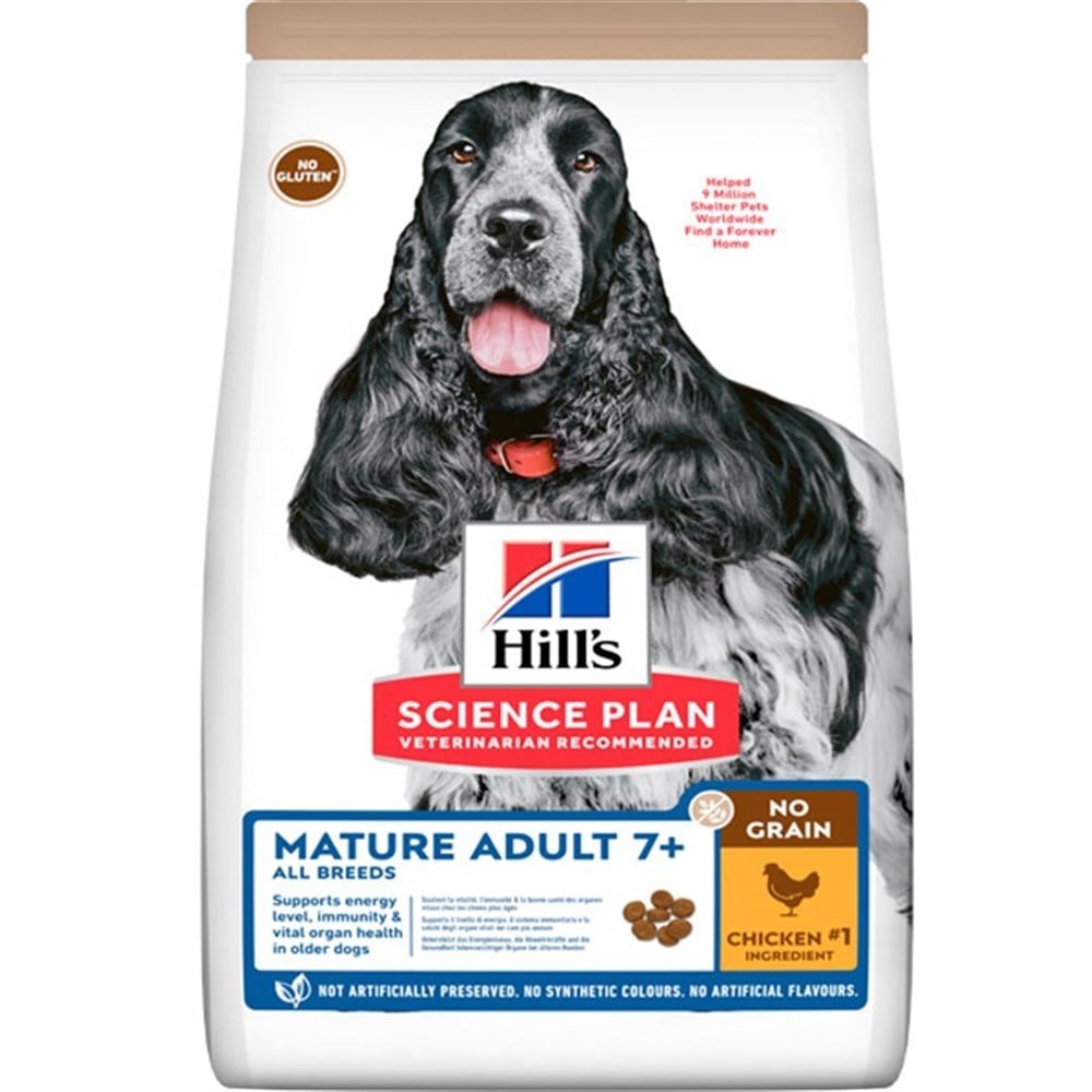 Hills SP Mature +7 Tahılsız Yaşlı Köpek Maması 2,5 Kg