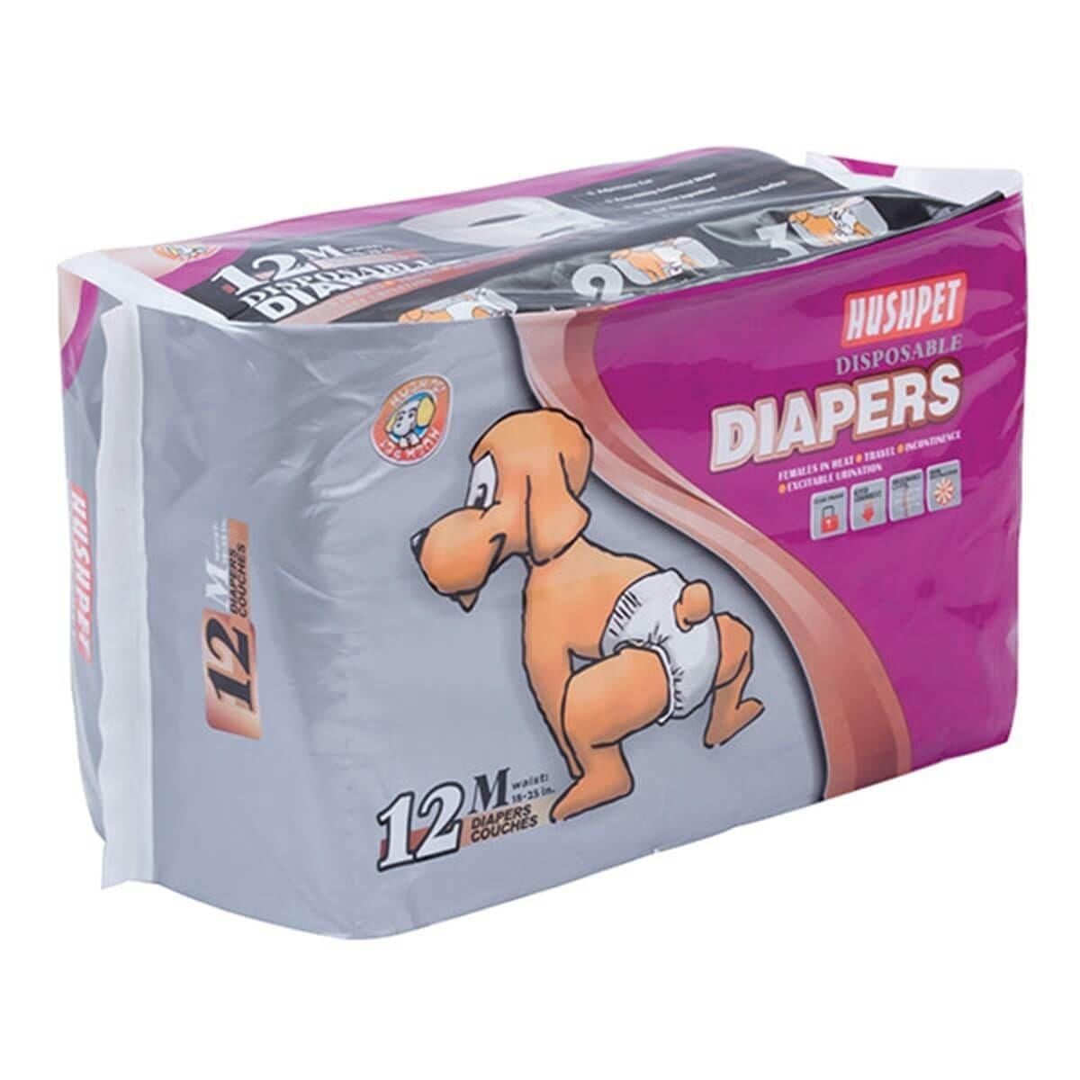 Hushpet Ultra Emici Köpek Külot Çiş Bezi 12 Adet M Beden