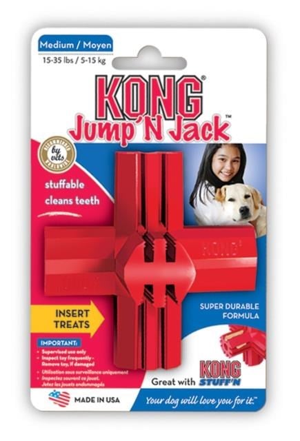 Kong Jump'N Jack Köpekler İçin Çok Amaçlı Isırma Oyuncağı L