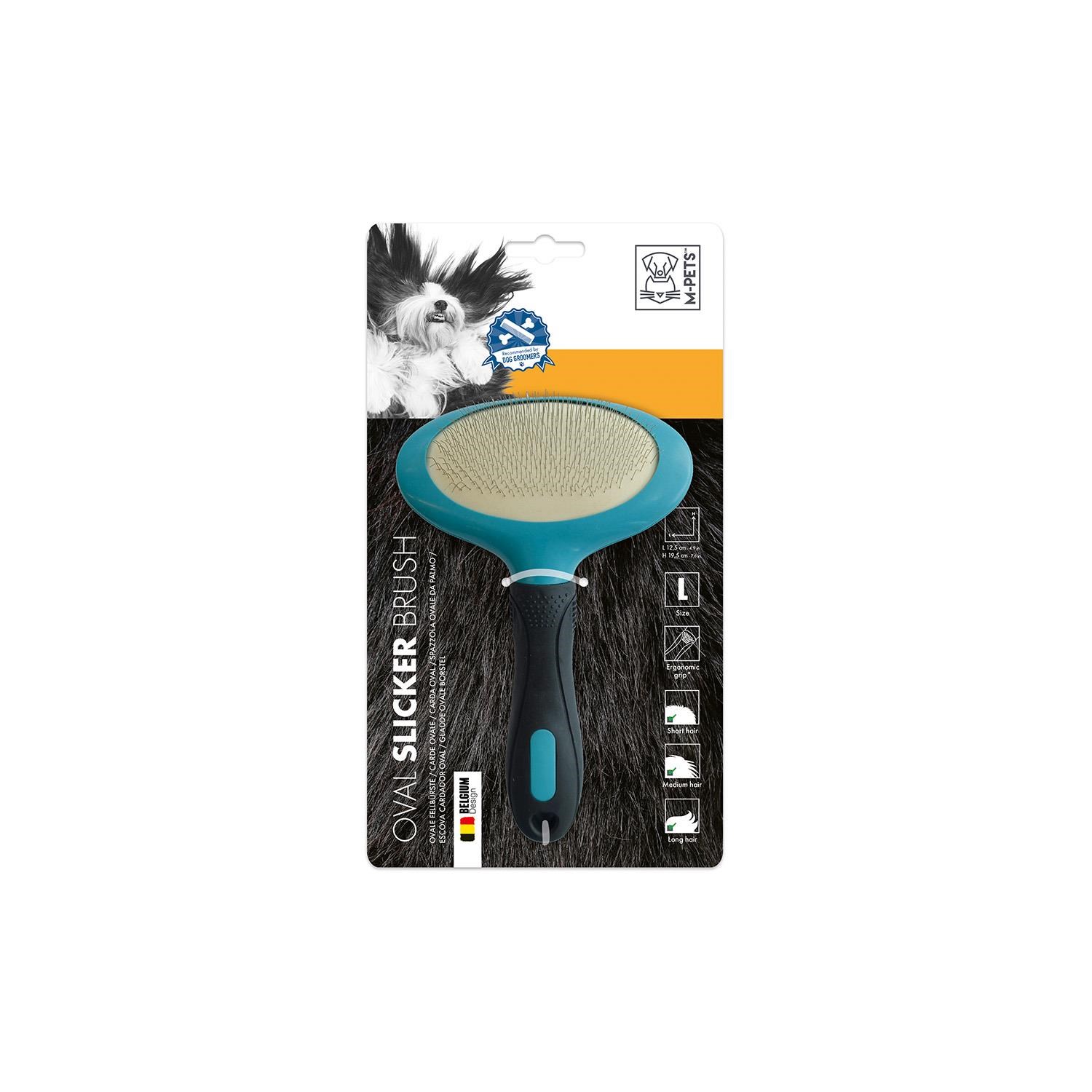 M-Pets Köpekler için İnce Telli Oval Fırça (L)