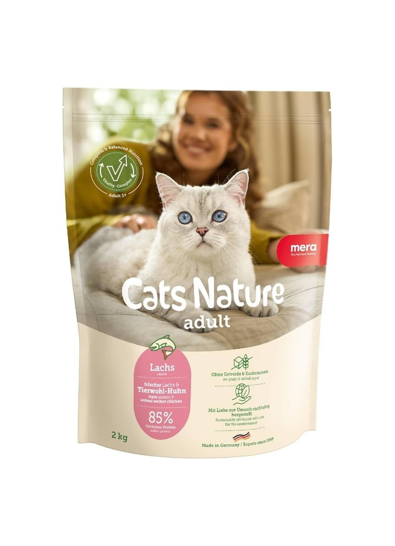 Mera Cats Nature Somonlu Yetişkin Kedi Maması 2 Kg