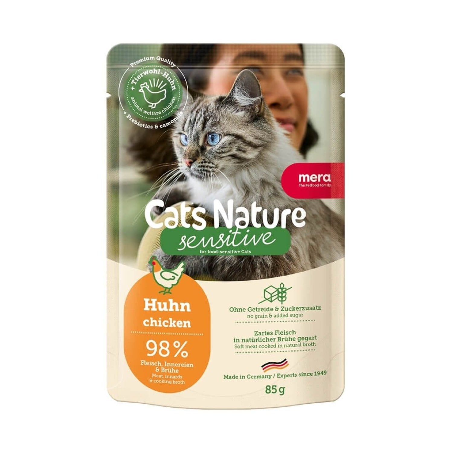 Mera Cats Nature Tavuklu Pouch Yetişkin Konserve Kedi Maması 85 Gr