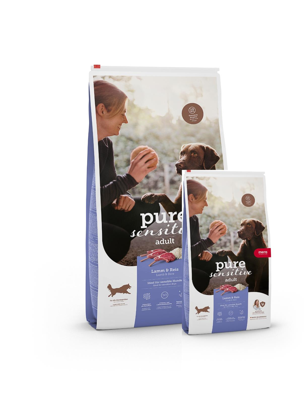 Mera Pure Sensitive Kuzulu Yetişkin Köpek Maması 12,5 Kg + 4 Kg