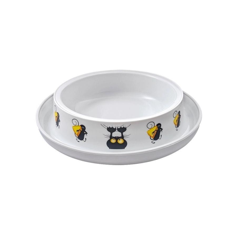 Moderna Kedi & Fare Desenli Mama Kabı 210 Ml