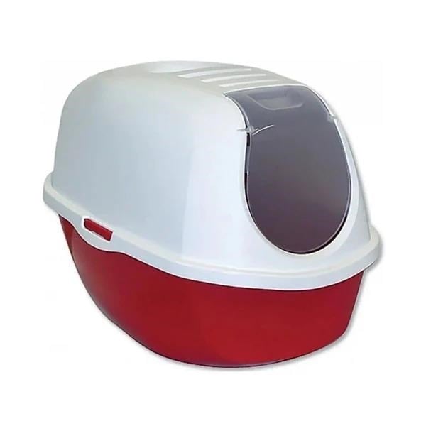 Moderna Smart Kapalı Kedi Tuvaleti - Kırmızı - 53 Cm