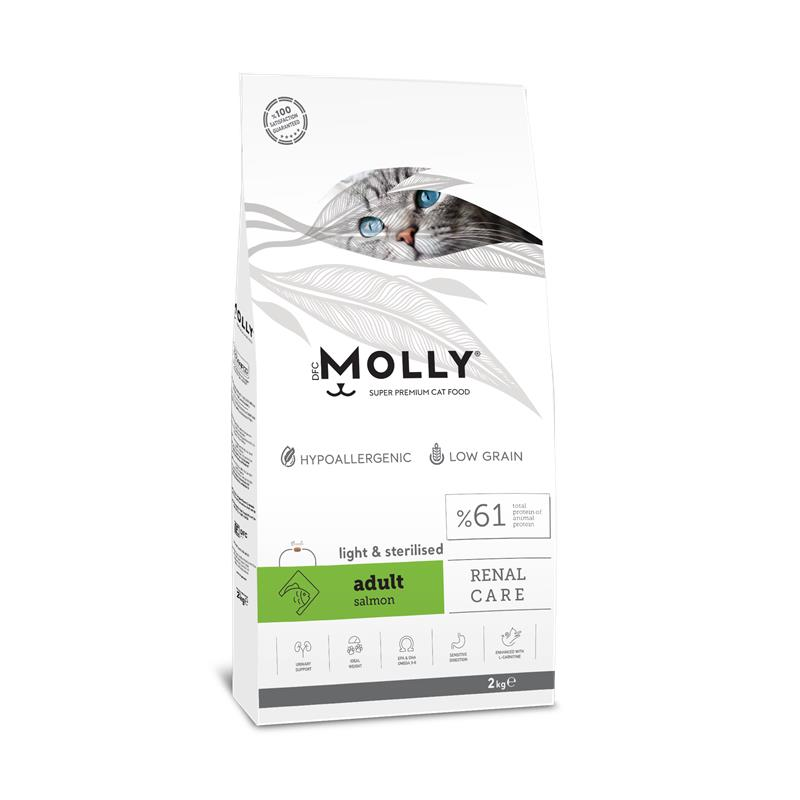Molly Kısırlaştırılmış Kedi Maması Somonlu 2 Kg