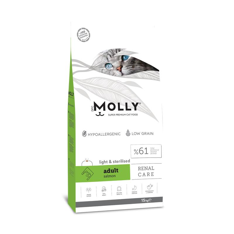 Molly Kısırlaştırılmış Kedi Maması Somonlu 15 Kg