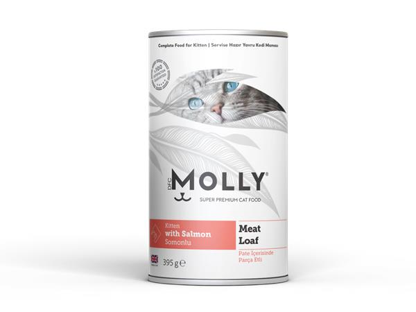 Molly Konserve Yavru Kedi Pate Somonlu 395 Gr
