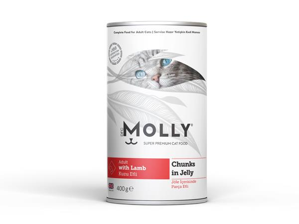 Molly Konserve Yetişkin Kedi Jöleli Kuzulu 400 Gr