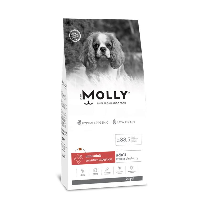 Molly Mini Irk Yetişkin Köpek Maması Kuzulu & Yaban Mersinli 2 Kg