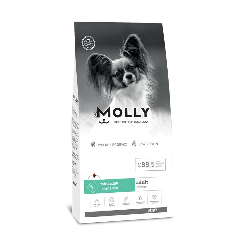 Molly Mini Irk Yetişkin Köpek Maması Somonlu 8 Kg