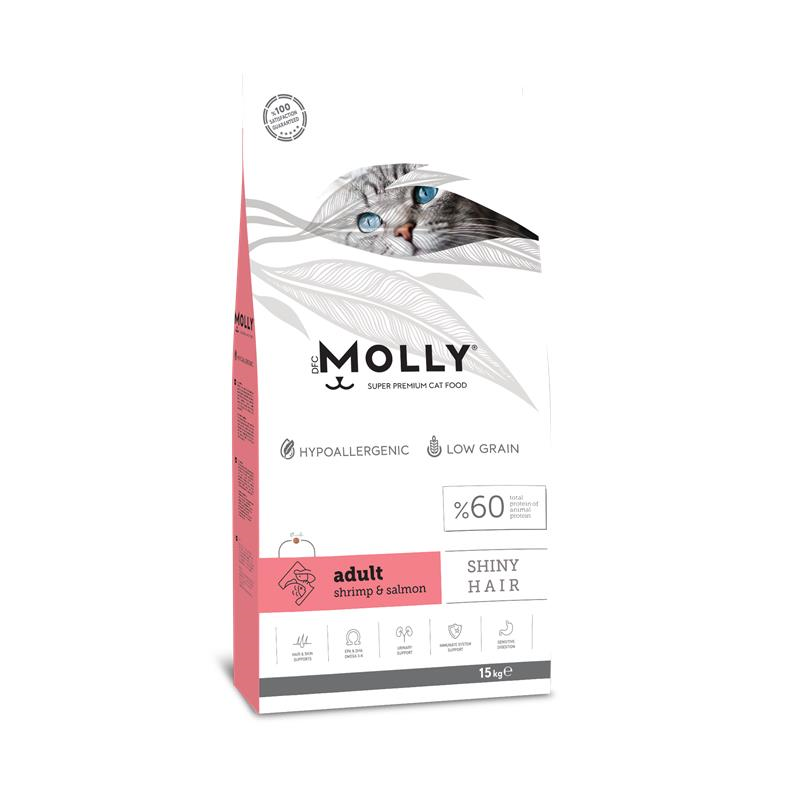 Molly Yetişkin Kedi Maması Karidesli & Somonlu 15 Kg