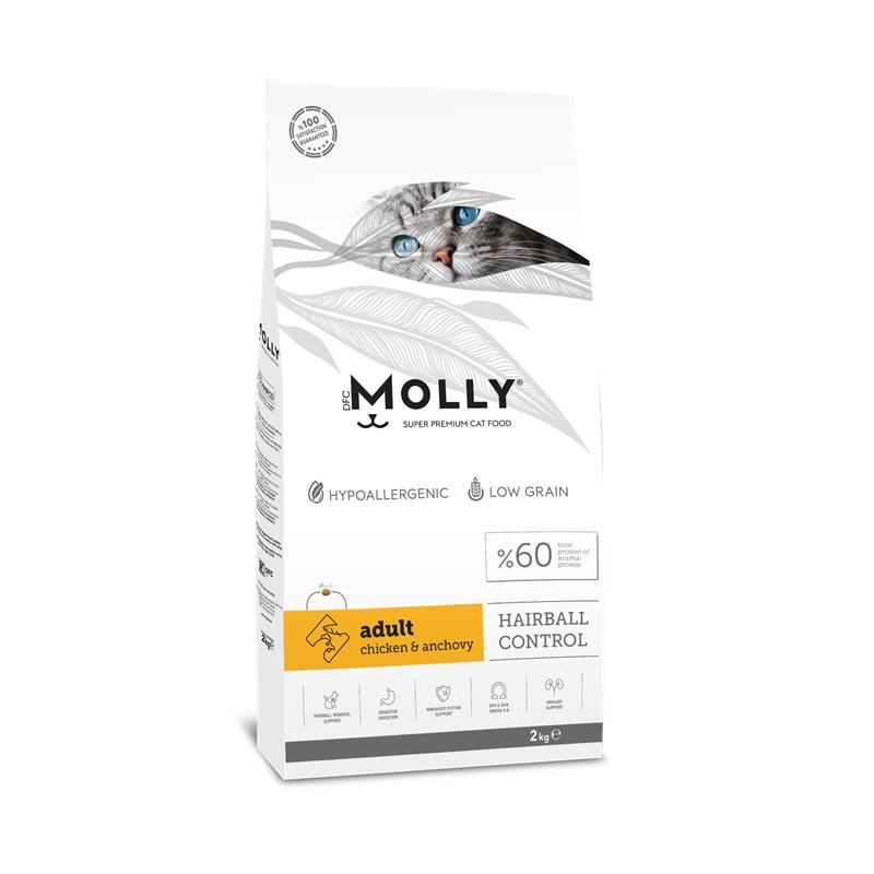Molly Yetişkin Kedi Maması Tavuklu & Hamsili 2 Kg
