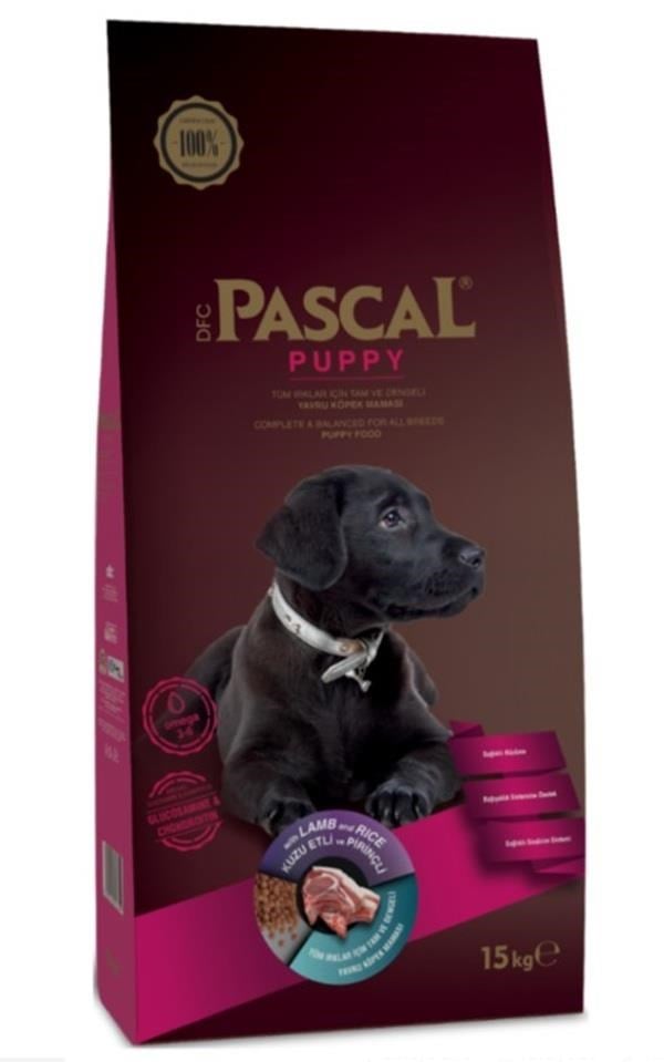 Pascal Orta ve Büyük Irk Yavru Köpek Maması Kuzulu 15 Kg