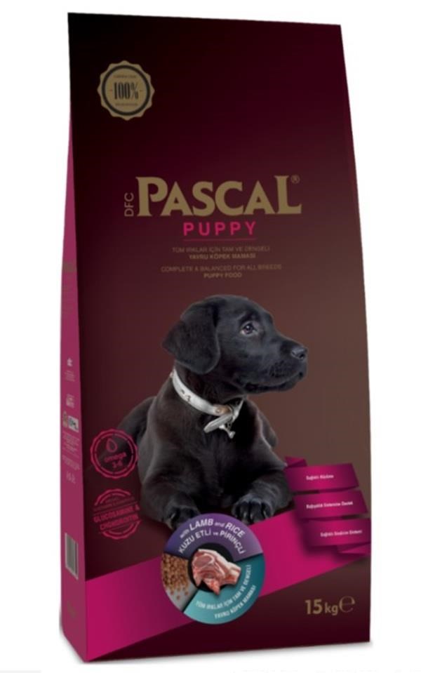 Pascal Orta ve Büyük Irk Yavru Köpek Maması Kuzulu 15 Kg