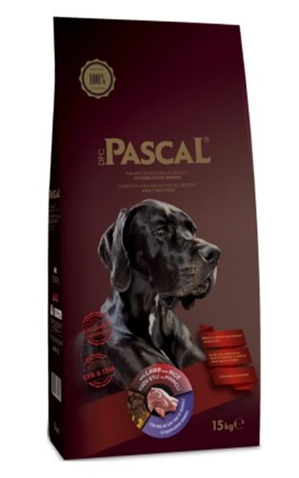 Pascal Orta ve Büyük Irk Yetişkin Köpek Maması Kuzulu 15 Kg