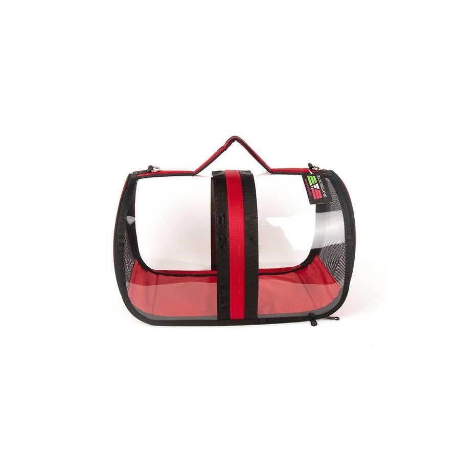 Pet Pretty Bacco Milano Şeffaf Çanta Kırmızı 44x28x28 cm