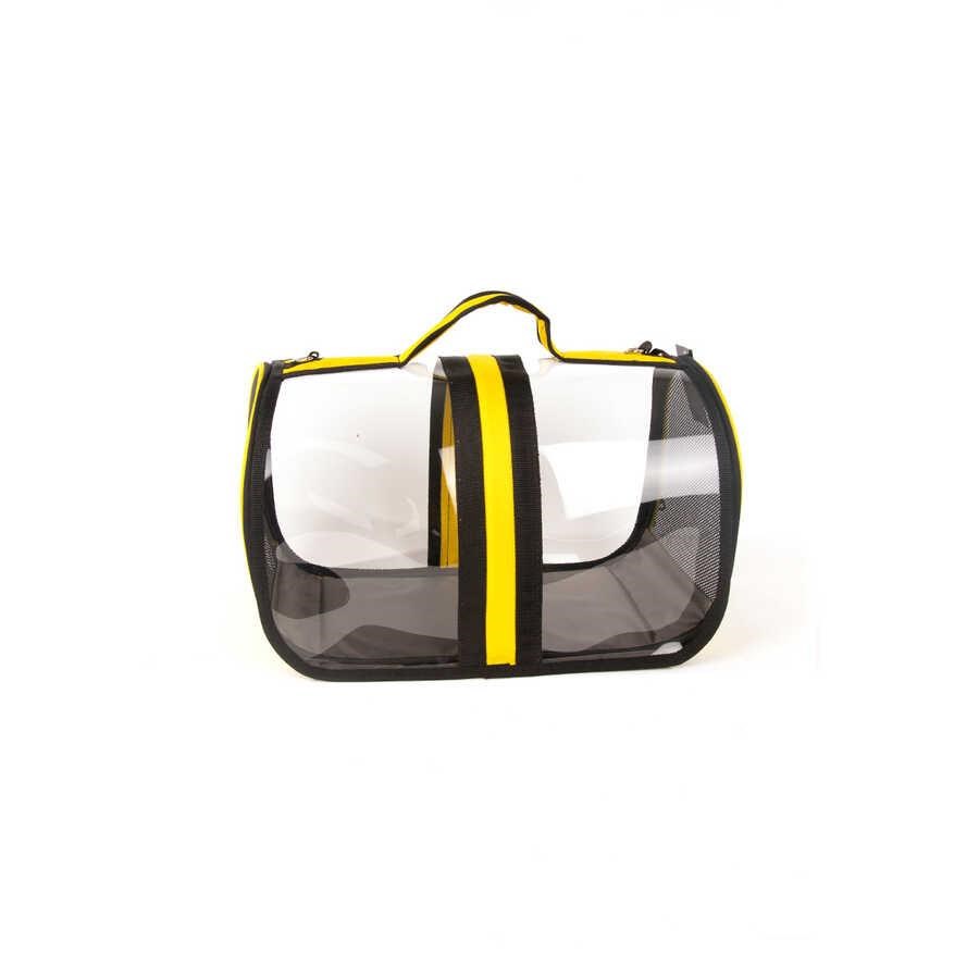 Pet Pretty Bacco Milano Şeffaf Çanta Sarı 44x28x28 cm