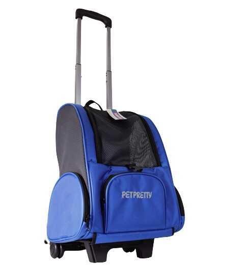 Pet Pretty Kedi ve Köpek Çekçekli Sırt Taşıma Çantası - Mavi