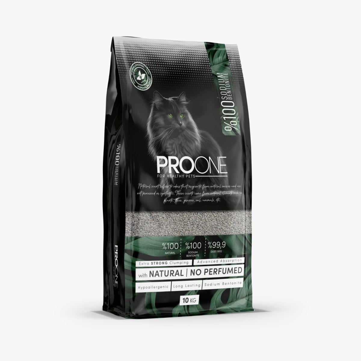 Pro One HypoAllergenic Kokusuz İnce Taneli Sodyum Bentonit Kedi Kumu 10 Kg