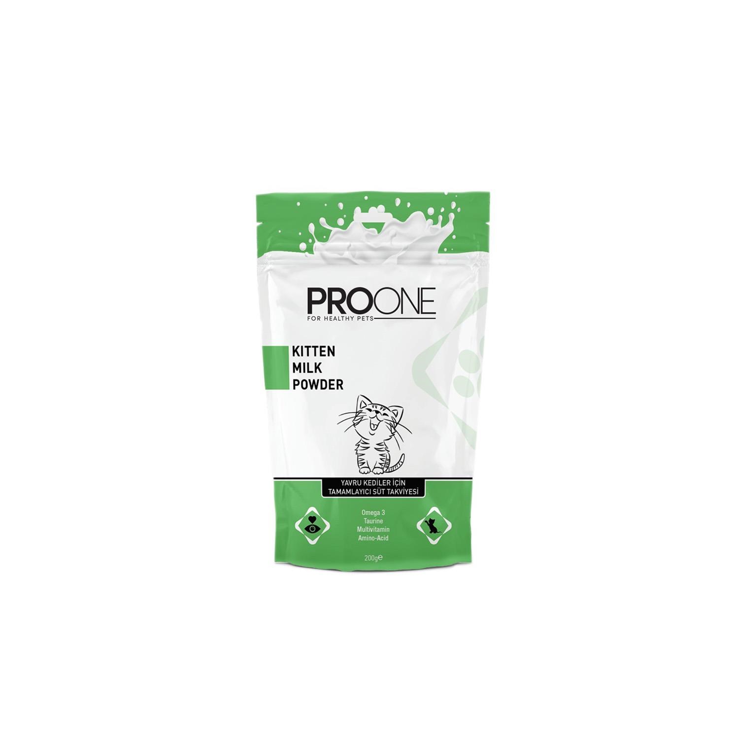 Pro One Kitten Milk Powder Yavru Kediler İçin Tamamlayıcı Süt Takviyesi 200 Gr