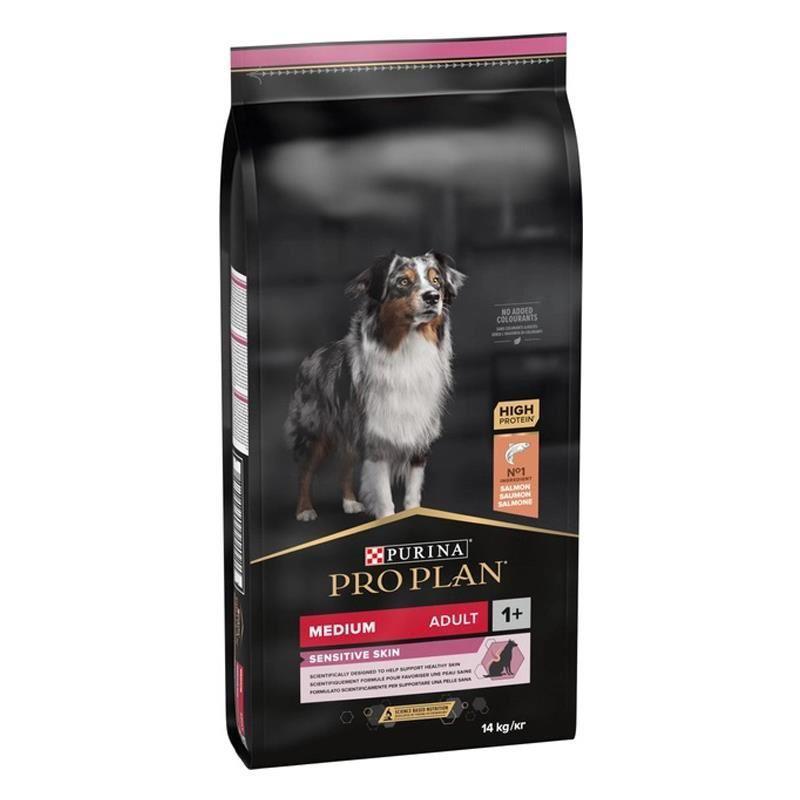 Pro Plan Medium Sensitive Skin Somonlu Yetişkin Köpek Maması 14 Kg