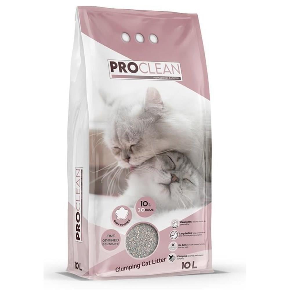 ProClean Baby Powder Kalın Kedi Kumu 10 Lt