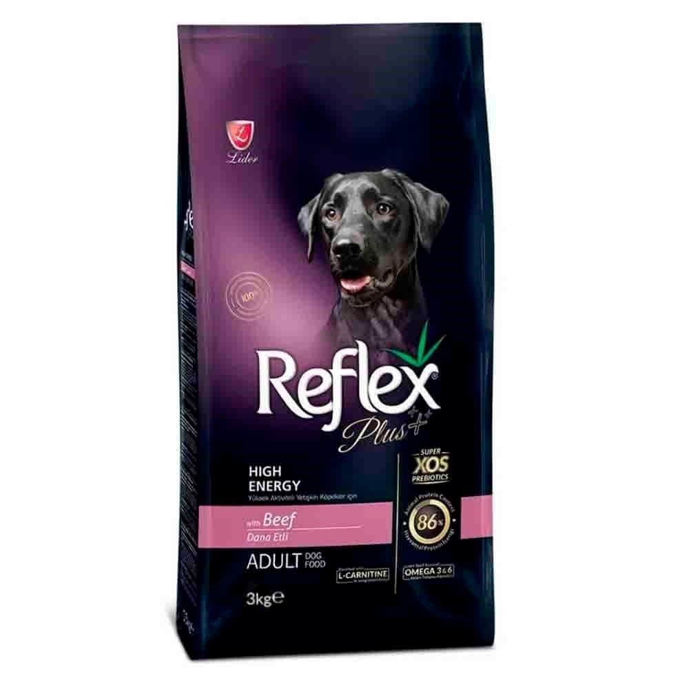 Reflex Plus High Energy Dana Etli Yetişkin Köpek Maması 3Kg